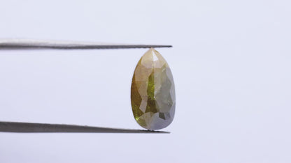 4.35 Ct Pear Brilliant Cut Salt and Pepper Diamond