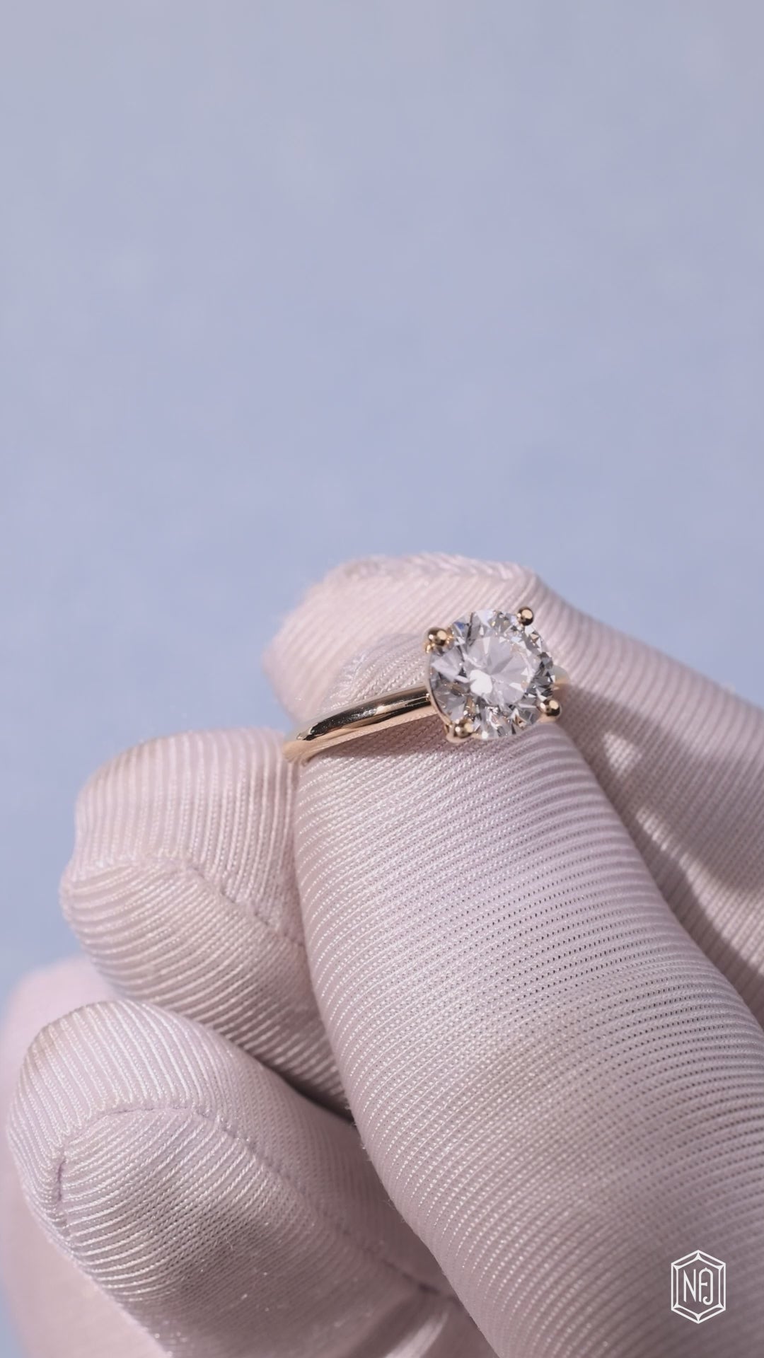 1.88 Carat Round Cut Lab Grown Diamond Classic Solitaire Engagement Ring - Video Overview