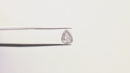 0.93 Ct Pear  Salt and Pepper Diamond