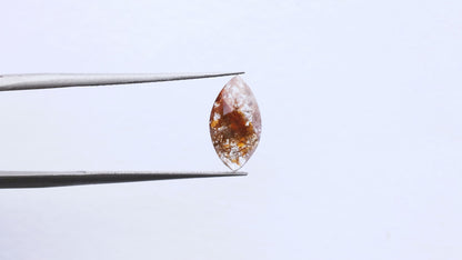 1.21 Ct marquise Brilliant Cut  Salt and Pepper Diamond