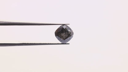 1.93 Ct Cushion Brilliant Cut Salt and Pepper Diamond