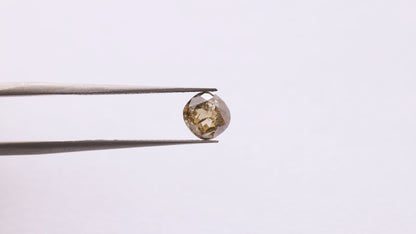 1.34 Ct Cushion Brilliant Cut Salt and Pepper Diamond