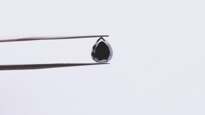 2.25 Ct Pear Brilliant Cut Salt and Pepper Diamond