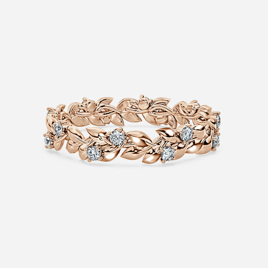 0.20ct Classic Diamond Wedding Band In 14K Rose Gold (US Size: 7.75)