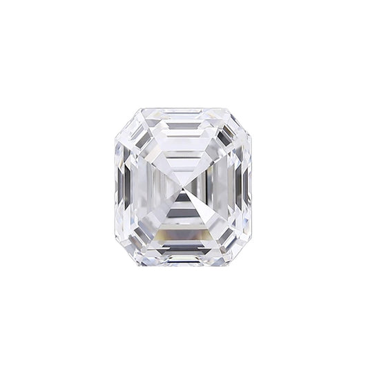 Slightly Elongated Emerald lab grown diamond