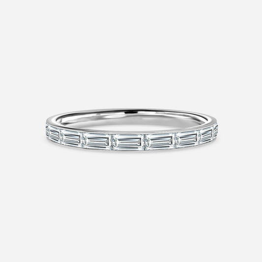 1.50ct Baguette Lab Grown Diamond Channel Set Full Eternity Wedding Band In Platinum (US Size: 10)